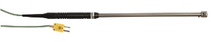 Picture of Ebro Electronic TPN 381 NiCr-Ni Oberflächenfühler, bis 800°C, Ø15mm, L300mm, 1m Silikonkabel, SMP, Art.Nr. : 1343-0720