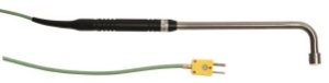 Picture of Ebro Electronic TPN 391 NiCr-Ni Oberflächenfühler, bis 800°C, Ø15mm, L300mm, abgewinkelt, 1m Silikonkabel, SMP, Art.Nr. : 1343-0721