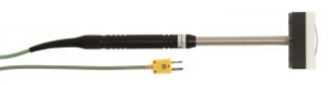 Picture of Ebro Electronic TPN 701 NiCr-Ni Walzenfühler, flach, 1m Silikonkabel, SMP, Art.Nr. : 1343-0845