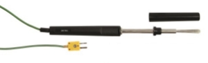 Picture of Ebro Electronic TPN 341 NiCr-Ni Oberflächen-/Paddelfühler, Edelstahlblatt 40x7x0.25mm, 1m Silikonkabel, SMP, Art.Nr. : 1343-1015