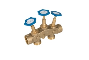 Picture of SoftWater Verschneidearmatur 3-Hahnen, Durchgang (Rp): IG 1", Abgang (G): AG 1", DN: 25, Länge (L): 166 mm, Art.Nr. : 7061