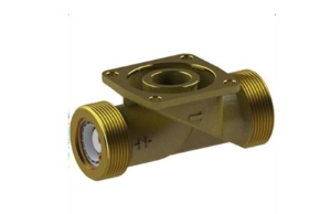 Picture of SoftWater Anschlussflansch mit RV, Nussbaum- kompatibel: Ja, Anschluss: DN25, Abgang (G1): 1  1/2", Länge (L): 120 mm, Lochabstand: 53 mm, Art.Nr. : 7020