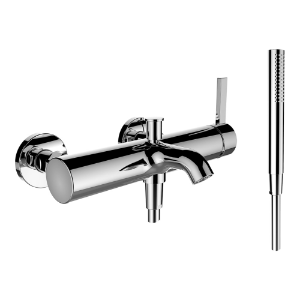 Picture of Laufen Armaturen - Bademischer, Ausladung 170 mm, Anschlussdistanz 153 mm, mit Verschraubungen, mit Zubehör , Art.Nr. : H3213370041421