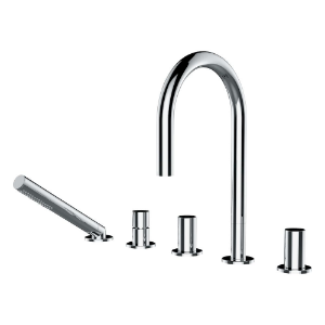 Picture of Laufen Armaturen - 5-Loch Wannenfüllkombination, Ausladung 173 mm, ohne Platte , Art.Nr. : H3223350042821