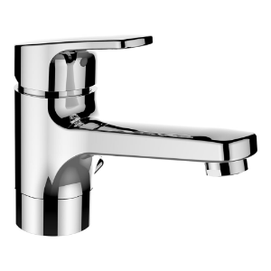 Picture of Laufen Armaturen - Waschtischmischer, Eco+, Ausladung 145 mm, Schwenkauslauf, mit Ablaufventil , Art.Nr. : HF500907100000