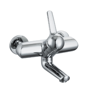 Bild von Laufen Armaturen - Wand-Waschtischmischer, Ausladung 175 mm, Anschlussdistanz 153 mm, Schwenkauslauf, mit Verschraubungen , Art.Nr. : HF503430100000