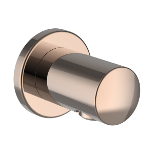 Picture of Laufen Armaturen - Anschlussbogen, Ausladung 42 mm, mit Rückflussverhinderer, Vollmetall, PVD Rosegold , Art.Nr. : HF504776465000