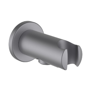 Picture of Laufen Armaturen - Anschlussbogen mit festem Halter, Ausladung 42 mm, mit Rückflussverhinderer, Vollmetall, PVD inox look , Art.Nr. : HF504778423000