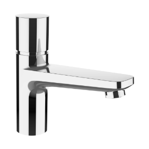 Bild von Laufen Armaturen - Standventil für Waschtisch für Kalt- oder Mischwasser, Ausladung 145 mm, Festauslauf, Selbstschliessend , Art.Nr. : HF741004100000