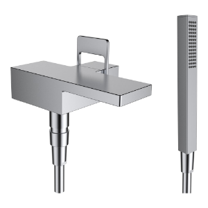Picture of Laufen Armaturen - Bademischer für Simibox 1-Point, mit Zubehör, Edelstahl , Art.Nr. : HF901165441000