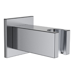 Picture of Laufen Armaturen - Anschlussbogen mit festem Halter, Ausladung 69 mm, mit Rückflussverhinderer, PVD inox look , Art.Nr. : HF901169441000