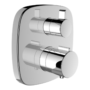 Picture of Laufen Armaturen - city, Fertigmontage-Set für thermostatischen 2-Griff UP-Bademischer, zu Simibox Standard & Simibox Light, mit integriertem Rohrunterbrecher , Art.Nr. : HF905385100000