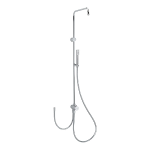 Picture of Laufen Armaturen - Showerstation twin, mit Duschengleitstange, Handbrause Arwa, -style uno, 2 Kunststoffschläuche und Umsteller, ohne Regenbrause (kombinierbar mit allen Regenbrausen von Similor,) , Art.Nr. : HF981113100040