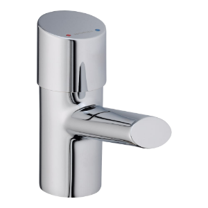 Bild von Laufen Armaturen - Standventil, Ausladung 118 mm, Festauslauf, Selbstschliessend, Chrom , Art.Nr. : WI771015100000