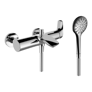 Picture of Laufen Armaturen - Bademischer, Ausladung 162 mm, Anschlussdistanz 153 mm, ohne Verschraubungen, ohne Zubehör , Art.Nr. : WI905260100010