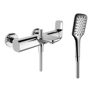 Picture of Laufen Armaturen - Bademischer, Ausladung 163 mm, Anschlussdistanz 153 mm, mit Verschraubungen, mit Zubehör , Art.Nr. : WI905360100000