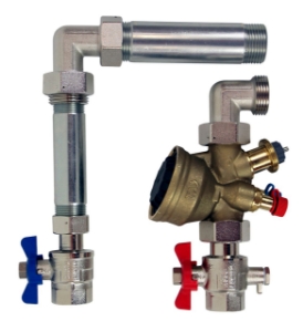 Picture of IMI Hydronic Engineering TA-Compact-P Set DN 20 vertikal, Art.Nr.: 326040-10500