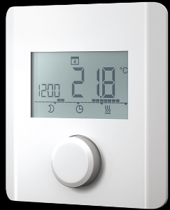 Picture of Alternative zu Siemens Raumthermostat mit Auto-Zeitschaltprogramm und LCD, AC 230 V, Art.Nr.: RDE100 - Sauter TRA410F210