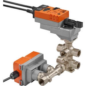 Picture of Belimo - Elektr. 6-Weg-PI-RKH EPIV, AC/DC 24 V, BACnet MS/TP, Modbus RTU, MP-Bus, 2...10 V, DN 20, Innengewinde, Rp 3/4", PN 16, ps 1600 kPa, V'nom 2340 l/h, Mediumstemperatur 6...80°C [43...176°F], Art.Nr. : EP020R-R6+BAC