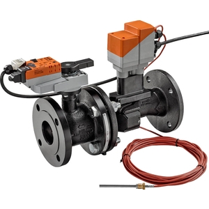 Picture of Belimo - Elektr. 2-Weg-PI-RKH Belimo Energy Valve™ mit Notstellfunktion, AC/DC 24 V, BACnet IP, BACnet MS/TP, Modbus TCP, Modbus RTU, MP-Bus, 2...10 V, DN 100, Flansch, PN 16, ps 1600 kPa, V'nom 20 l/s, Mediumstemperatur -10...120°C [14...248°F], Glykolüberwachung, Art.Nr. : EV100F+KBAC