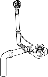 Picture of Geberit Badewannenablauf mit Drehbetätigung d52 52cm, Art.Nr. :150.631.00.6