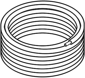 Picture of Geberit FlowFit Metallverbundrohr in Rollen vorgedämmt blau, d32mm, L 25m, Art.Nr. :619.103.00.1
