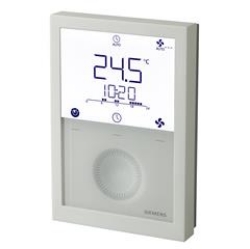 Picture of Siemens  Raumthermostat Standalone. Modulierte Ausgänge (DC) oder Ein/Aus. Ventilatorkonvektor (3-Stufe, DC) und Universalapplikationen Art Nr.: RDG260T 