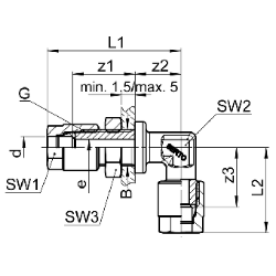 Picture of KWC F4LT-Med F4LT1005 Thermostat-Wandbatterie Drucklos:nein, Funktionsprinzip:manuell, Nennweite:DN 15, Art.Nr. : 2030066753