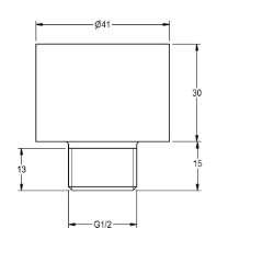 Picture of KWC ZAQUA002 Verlängerungsadapter , Art.Nr. : 2000101433