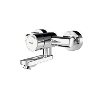 Picture of KWC F3SM1002 Selbstschluss-Wandbatterie mit Rückflussverhinderer:ja, Berechnungsdurchfluss Trinkwasser:0.07 l/s, Berechnungsdurchfluss Warmwasser:0.07 l/s, Art.Nr. : 2030036195