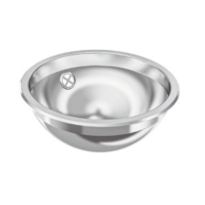 Picture of KWC RONDO RNDH260 Einlege- und Unterbau-Rundbecken Beckenposition:mittig, Becken: Höhe:118 mm, Oberflächenbehandlung des Beckens:hochglanzpoliert, Art.Nr. : 2000056335