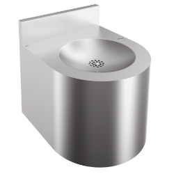 Picture of KWC ANIMA ANMX33L Wandtrinkbrunnen Flaschenfüller:optional, Becken: Höhe:33 mm, Becken: Tiefe:220 mm, Art.Nr. : 213.0649.011
