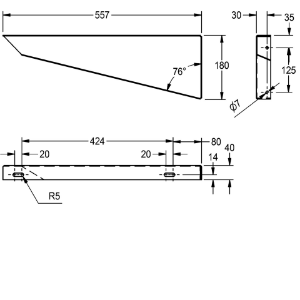 Picture of KWC G26523L Konsole links , Art.Nr. : 2030004515