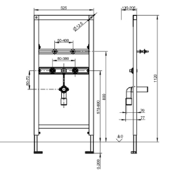 Picture of KWC AQUAFIX CMPX152 Installationselement Anwendung:Waschtisch, Barrierefrei:nein, Ausführung Einbauarmatur:Einbauteil, Art.Nr. : 2030019897