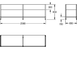 Picture of KWC MAXF260-70 Untergestell zu Maxima Material:Edelstahl, Materialtyp:1.4301 Chromnickelstahl V2A, Materialstärke:1 mm, Art.Nr. : 2000057120