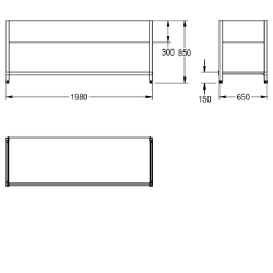 Picture of KWC MAXF200-70 Untergestell zu Maxima Material:Edelstahl, Materialtyp:1.4301 Chromnickelstahl V2A, Materialstärke:1 mm, Art.Nr. : 2000057117