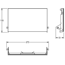 Picture of KWC EXOS. ZEXOS676EW Glasfront WC-Rollenhalter , Art.Nr. : 2030034712