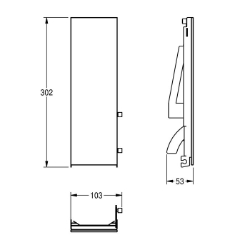 Picture of KWC EXOS. ZEXOS616EW Glasfront Seifenspender , Art.Nr. : 2030034710