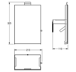 Picture of KWC EXOS. ZEXOS611W Front ESG-Glas weiß , Art.Nr. : 2030034707