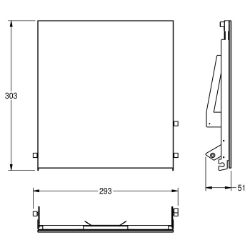 Picture of KWC EXOS. ZEXOS600EW Glasfront für EXOS600E , Art.Nr. : 2030034672