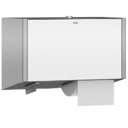 Picture of KWC EXOS. EXOS676W WC-Doppelrollenhalter Maximale Tiefe/Durchmesser Verbrauchsmaterial:120 mm, Maximale Breite Verbrauchsmaterial:100 mm, Füllmenge:2, Art.Nr. : 2030034670