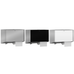 Picture of KWC EXOS. EXOS676X WC-Doppelrollenhalter Maximale Tiefe/Durchmesser Verbrauchsmaterial:120 mm, Maximale Breite Verbrauchsmaterial:100 mm, Füllmenge:2, Art.Nr. : 2030033180