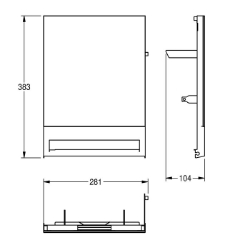 Picture of KWC EXOS. ZEXOS637B Glasfront EXOS637 , Art.Nr. : 2030022953