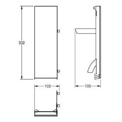 Picture of KWC EXOS. ZEXOS616B Glasfront Seifenspender , Art.Nr. : 2030022948
