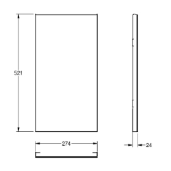 Picture of KWC EXOS. ZEXOS605B Glasfront Abfallbehälter , Art.Nr. : 2030022931