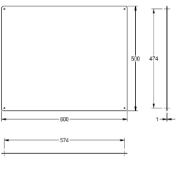 Picture of KWC CHRH601 Spiegel Verdeckte Befestigung:nein, Material:Edelstahl, Materialtyp:1.4301 Chromnickelstahl V2A, Art.Nr. : 2000056956
