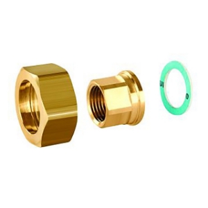 Picture of Honeywell Resideo -  Anschlussverschraubung ASV-CS mit Innengewindetülle G 1 1/2, G 2 1/4, flach dichtend, Art.Nr. : ASV-CS-40-I-F