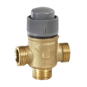 Picture of Honeywell Resideo -  Dreiwegeventil VXE, Messing, PN16, DN25, kvs 8.0, flach dichtend, stetig, druckentlastet, Art.Nr. : VXE25B8.0MP