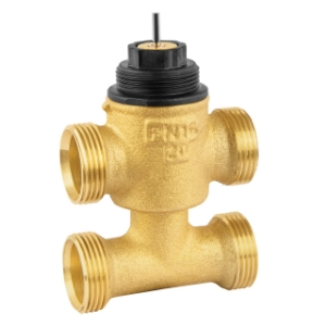 Picture of Honeywell Resideo -  Dreiwegeventil mit Bypass VYE, Messing, PN16, DN15, kvs 0.4, konisch dichtend, stetig, Art.Nr. : VYE15B0.4MCS