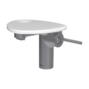 Bild von LAUFEN - ADA - Waschtischmischer, Ablage mit Loch, Ausladung 110 mm, Festauslauf, ohne Ablaufventil, Art.Nr. :HF506702501000